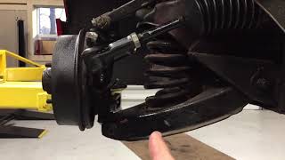 Our new adjustable Spridget A arm helps repair old crash damage