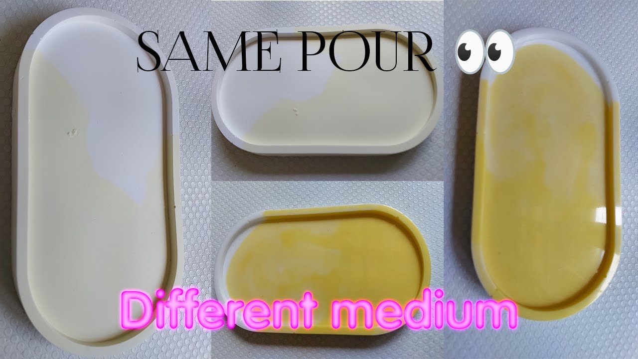 Экологичная смола против эпоксидной смолы; одинаковые цвета — ОЧЕНЬ разные результаты.