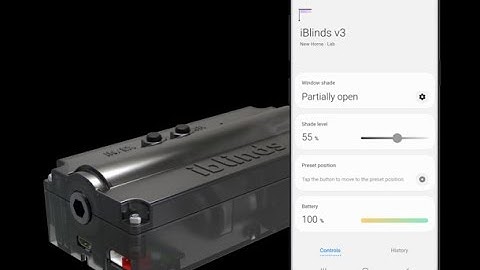 Make your window blinds smart with alarm.com and iBlinds