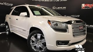 Used 2016 White GMC Acadia AWD Denali Walkaround Review | Wainwright Alberta