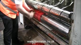 Anvil Cover Rotation in 2 minutes! Bobst 618 Miniline - Forme Tec Corrugated Ltd