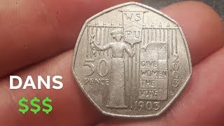 2003 50p GIVE WOMEN THE VOTE 1903 Coin WORTH?