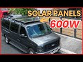 Installing a 600w solar panel on my van