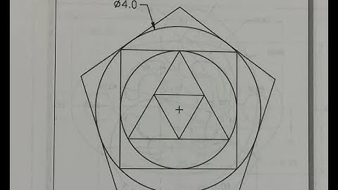 AUTOCAD POLYGONS & CIRCLES PATTERN