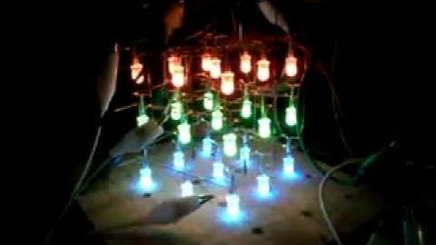 3x3x3 RGB led cube prototype