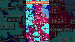 Major winter storm hitting Colorado: Forecast calls for feet of snow west of Denver