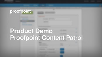 Proofpoint Content Patrol - Product Demo
