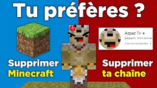 TU PRÉFÈRES EXTRÊME sur Minecraft !! (désolé..)