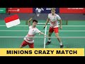 WHEN THE MINIONS PLAY THEIR FULL POTENTIAL - Badminton trickshots 2021