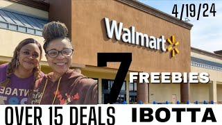 Walmart Deals 4/19/24: Walmart Ibotta Haul: Couponing At Walmart This Week: 7 FREEBIES: 15 DEALS