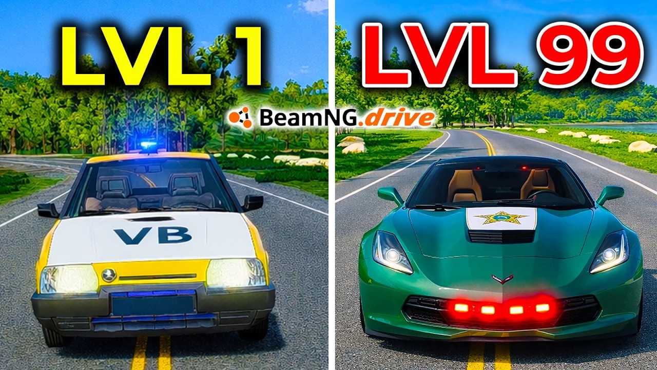 UPGRADUJEM POLICAJNÉ AUTO PO ZASTAVENÍ ZLODEJA! BeamNG Drive