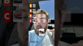 Ranking Cars into a Tier List! Did I make the right picks? 🤔 #shorts