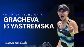 Varvara Gracheva v Dayana Yastremska | Round Two | Australian Open 2024 Highlights 🇦🇺