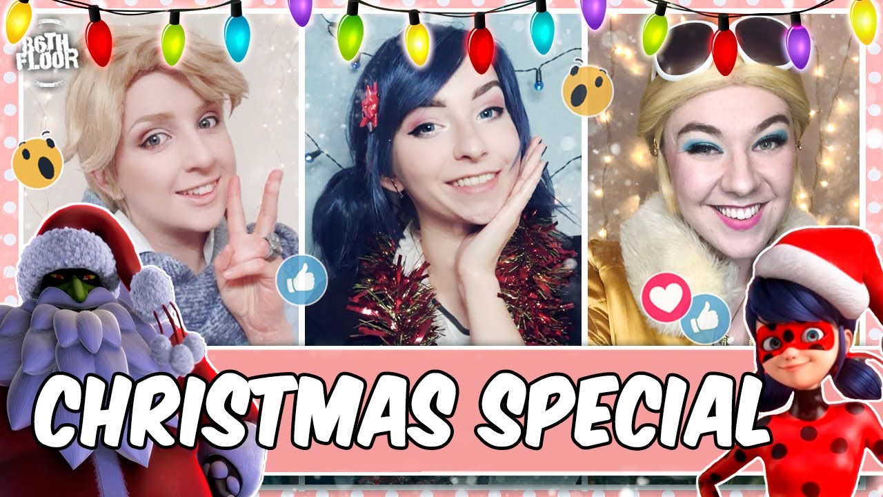 Cosplayers React to Miraculous Ladybug - Christmas Special 🎄