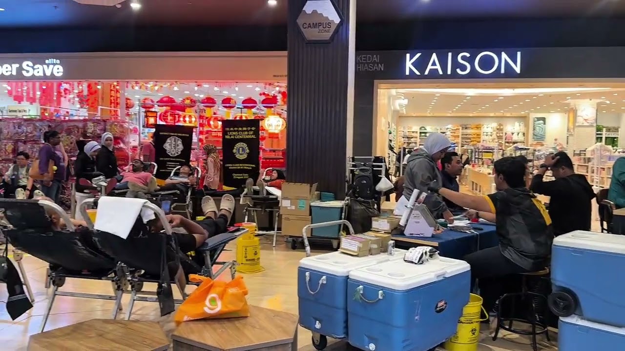 ACB 4113 BROADCAST JOURNALISM. BLOOD DONATION CAMPAIGN, AEON MALL NILAI