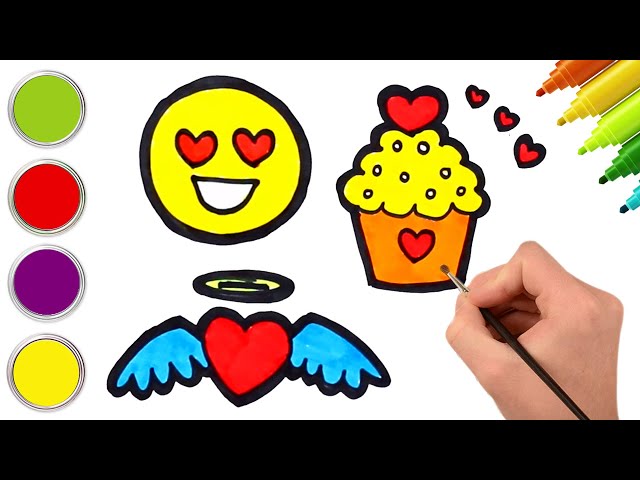 Draw Cool Emojis ????????????| How to Draw | Cute Drawing | Chiki Doodle ...
