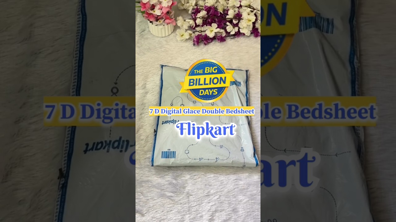 7 D Digital Glace Double Bedsheet 🥰 