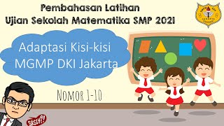 Pembahasan Latihan Ujian Sekolah (US) Matematika SMP 2021 DKI Jakarta [part 1] screenshot 2