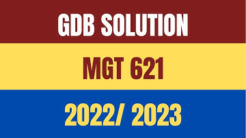 MGT 621 Correct  GDB solution 2023 with vulearningpoint