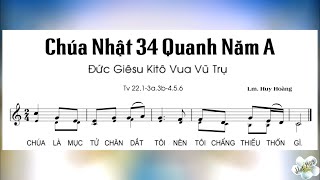 Video thumbnail of "LỄ KITÔ VUA năm A - Chúa nhật thứ 34 thường niên năm A - Thánh vịnh 22 - Lm. Huy Hoàng"