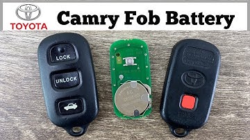 How To Change 2002 - 2006 Toyota Camry Remote Key Fob Battery - Remove Replace Replacement Tutorial