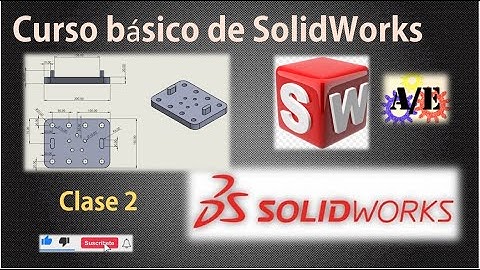 Curso básico de SolidWorks (CLASE 2) USANDO SIMETRIA DE ENTIDADES, MATRIZ LINEAL Y CIRCULAR CROQUIS