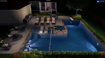 Custom pool design by Keith Zars pools. 2018
