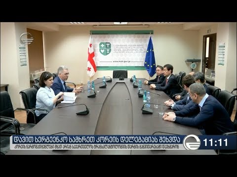 დავით სერგეენკო სამხრეთ კორეის დელეგაციას შეხვდა