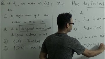 Idempotent Matrix || Part C || NET JUNE 17|| Q 68|| code B...Easy Approach