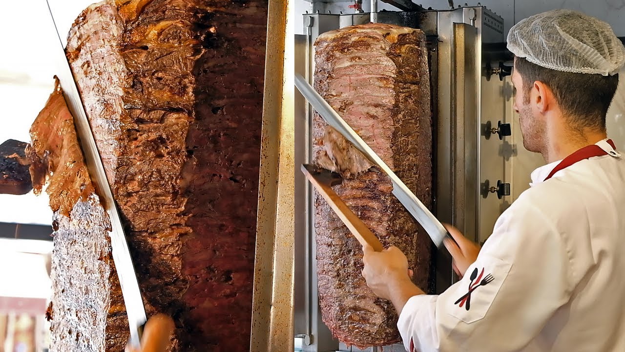 High Level Cutting Skills 🗡️ Satisfying Döner Making
