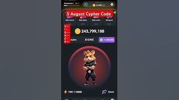 Hamster Kombat Daily Cypher Code Today | 5th August