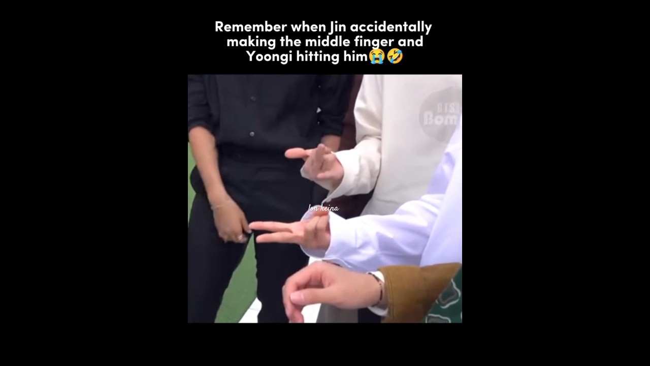 Oops moment with Jin and Yoongi😂🌚 