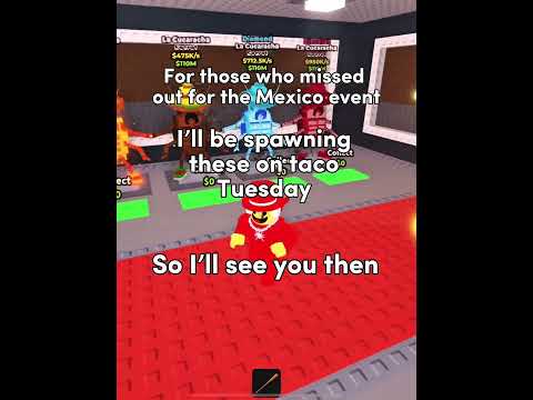 Can’t wait to see ya’ll on taco Tuesday! #roblox #spyder