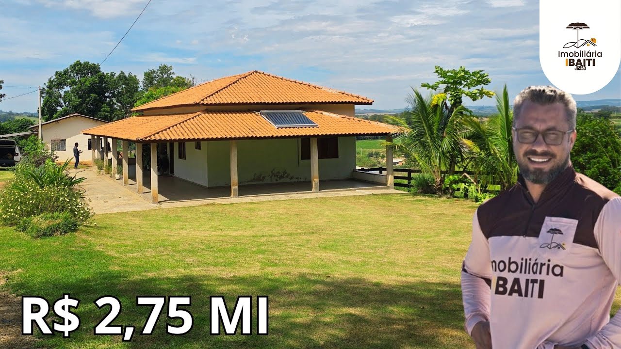 SÍTIO ESTRUTURADO PORTEIRA FECHADA 3 CASAS GALPÃO LAVOURA E ÁGUA BOA R$ 2,75 MI-Código:2511