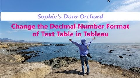 Change the Decimal Number Format of Text Table in Tableau