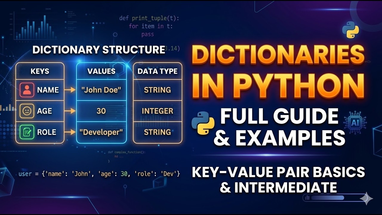 python complete course - dictionary in python |... dictionary in python programming language - YouTube