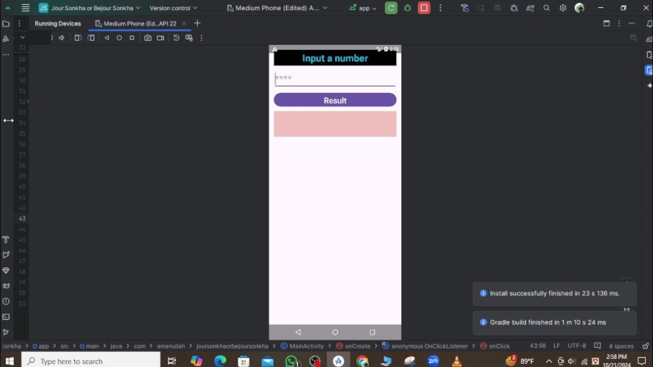 Simple if else use in Android studio. || if else statement ||2024 - YouTube