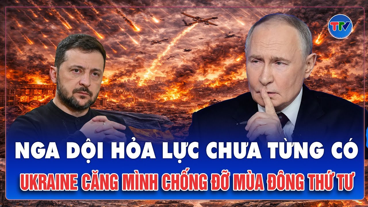 CHIẾN SỰ NGA - UKRAINE: Bầu trời Ukraine đặc kín UAV, tên lửa Nga phóng ở mức kỷ lục