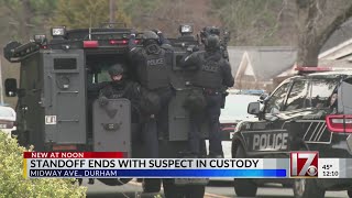 Durham standoff ends with suspect in custody