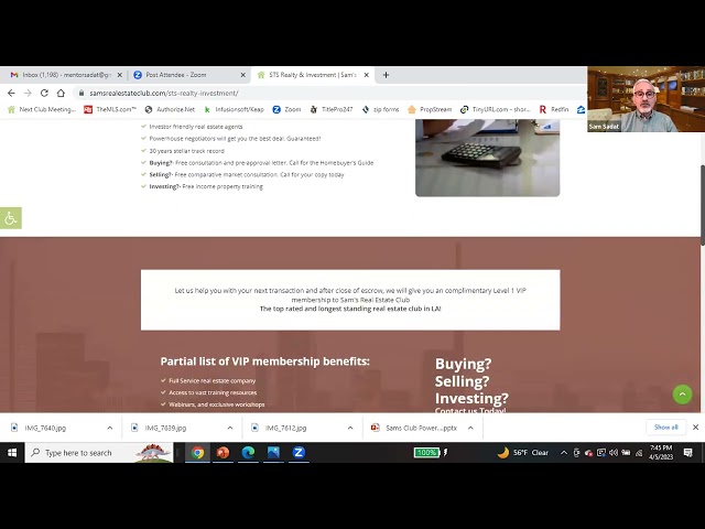 April 2023 Club Meeting