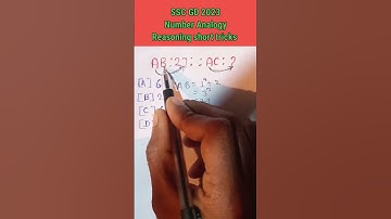 SSC GD 2023||Number Analogy,Reasoning Short Tricks Questions||Math Tricks #sscgd2023 #ssc #shorts