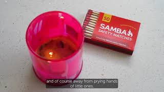 Extra Long Safety Matches 98mm - How to Use