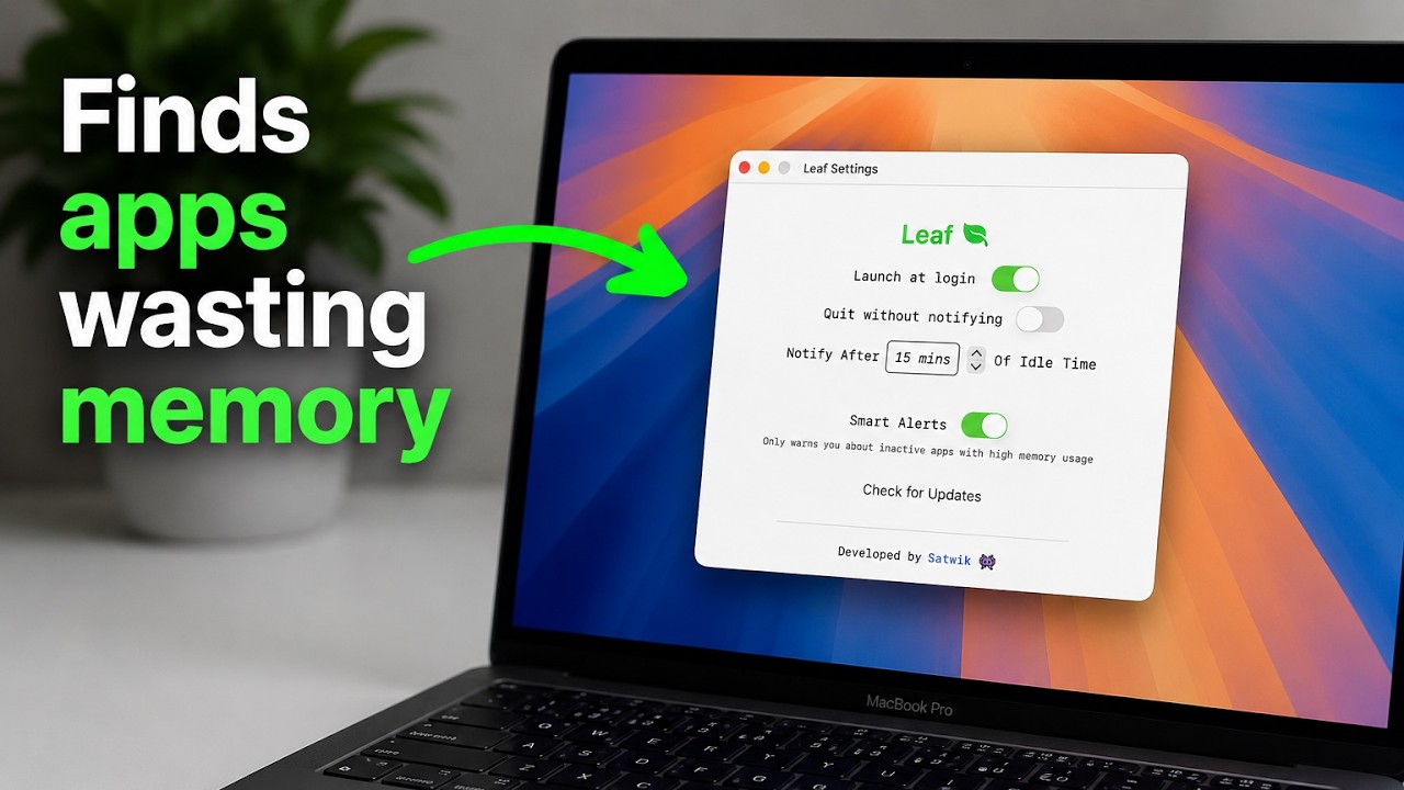 I built a macOS app that finds Apps wasting your memory - YouTube