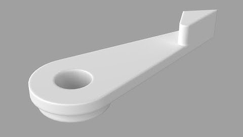 Gear Latch of Mini Blender in Solidworks (part 9/15)