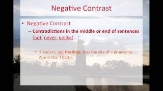 Echo Question & Negative Contrast