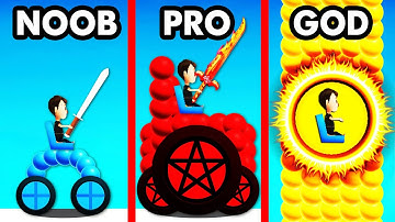 NOOB vs PRO vs GOD BATTLE CAR (Draw Joust)