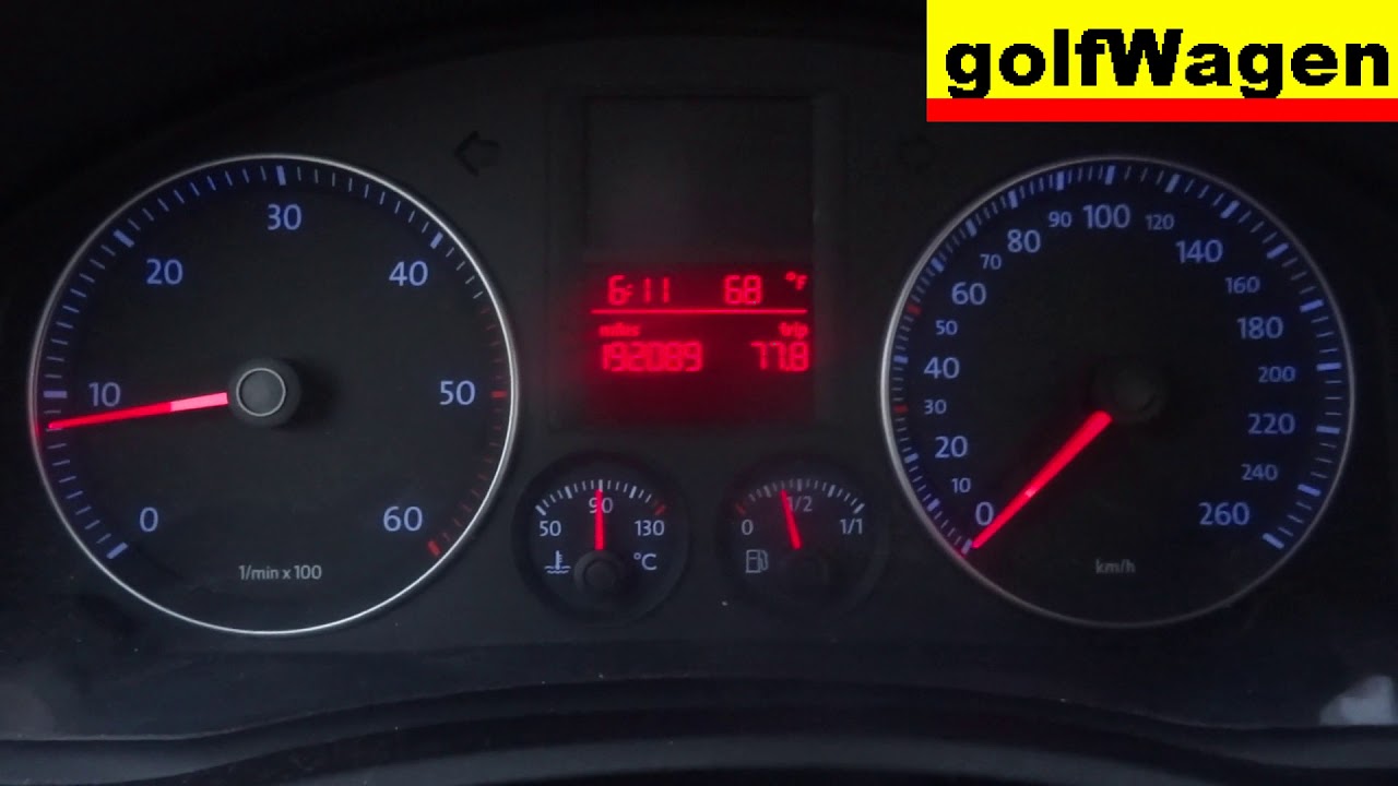 VW Golf 5 warm engine start problem - emergency solution adjusting the  starting fuel batch VCDS-VAG - YouTube