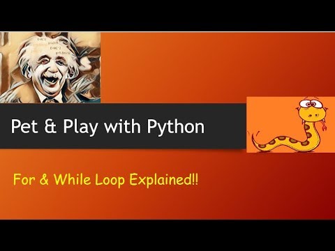 Python Tutorial - For & While Loop - DIY -6 - YouTube