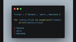 Función enumerate() | Python Programming Practice