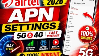 Airtel APN Settings 2026 | Best 5G & 4G Internet Settings for Maximum Speed#airtelapnsetting screenshot 2